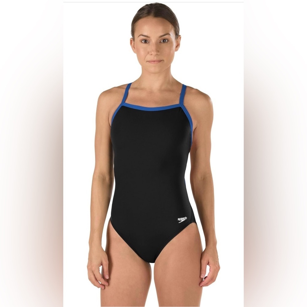 Speedo Women's Swimsuit One Piece Endurance+ Flyback Solid Adult Team Colors